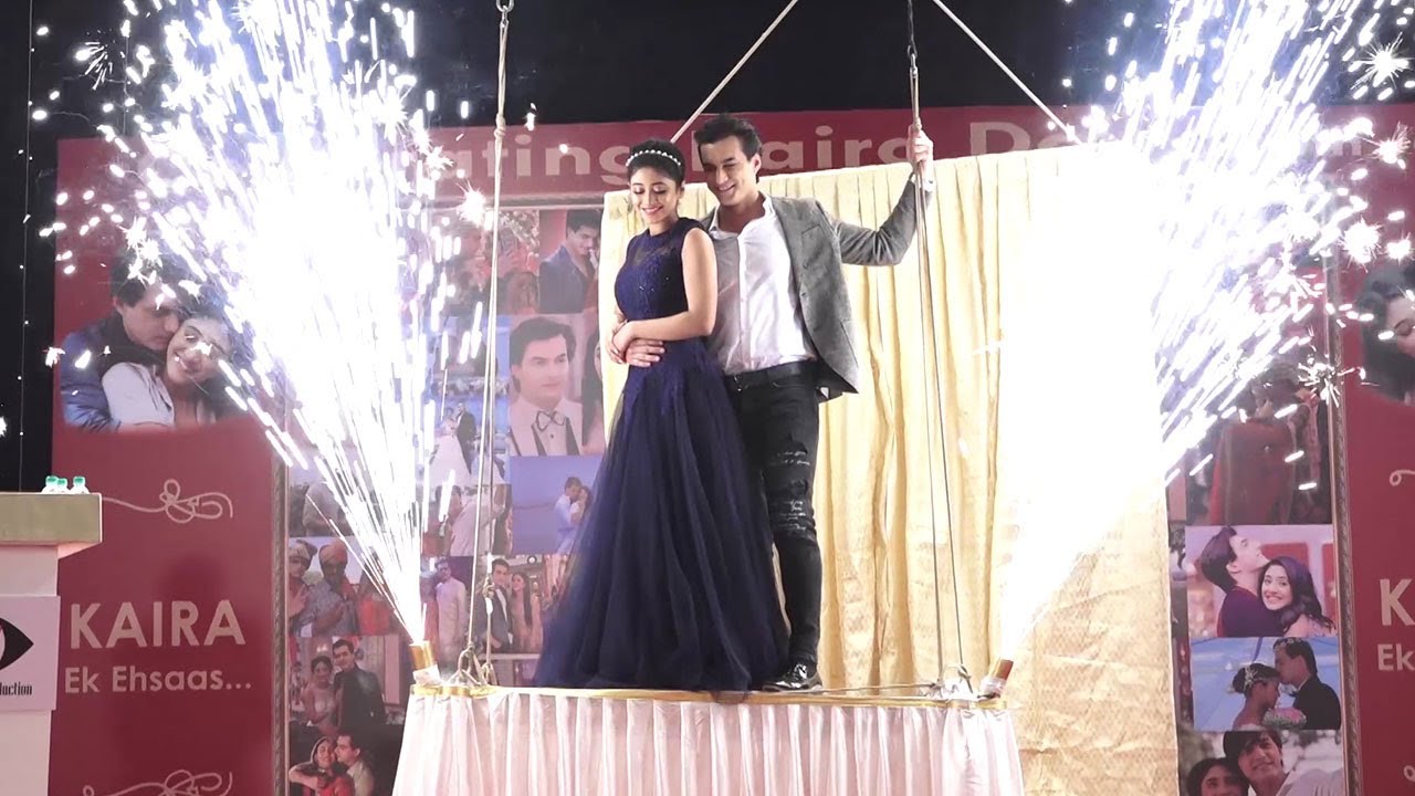 Mohsin Khan Grand Entry With GF Shivangi Joshi On Last Day Shoot Of Naira On Set Of YRKKH