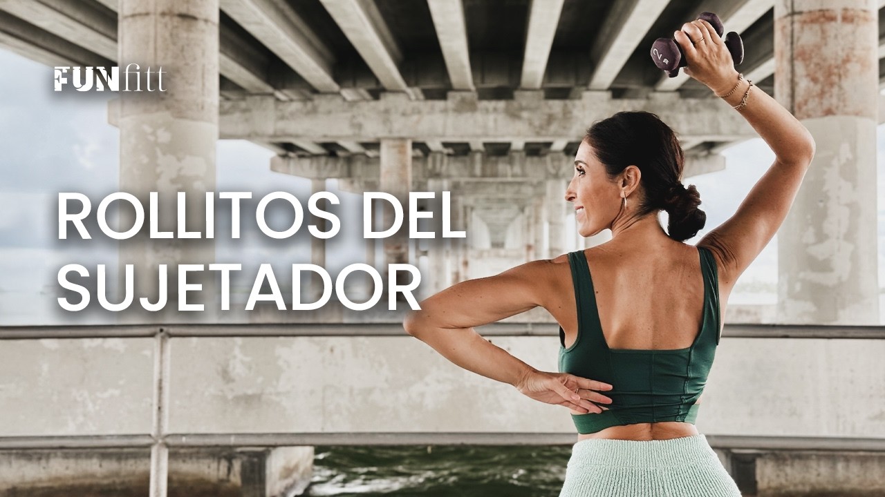 Adiós a los rollitos del sujetador | Rutina de espalda con pesas para mujeres en casa