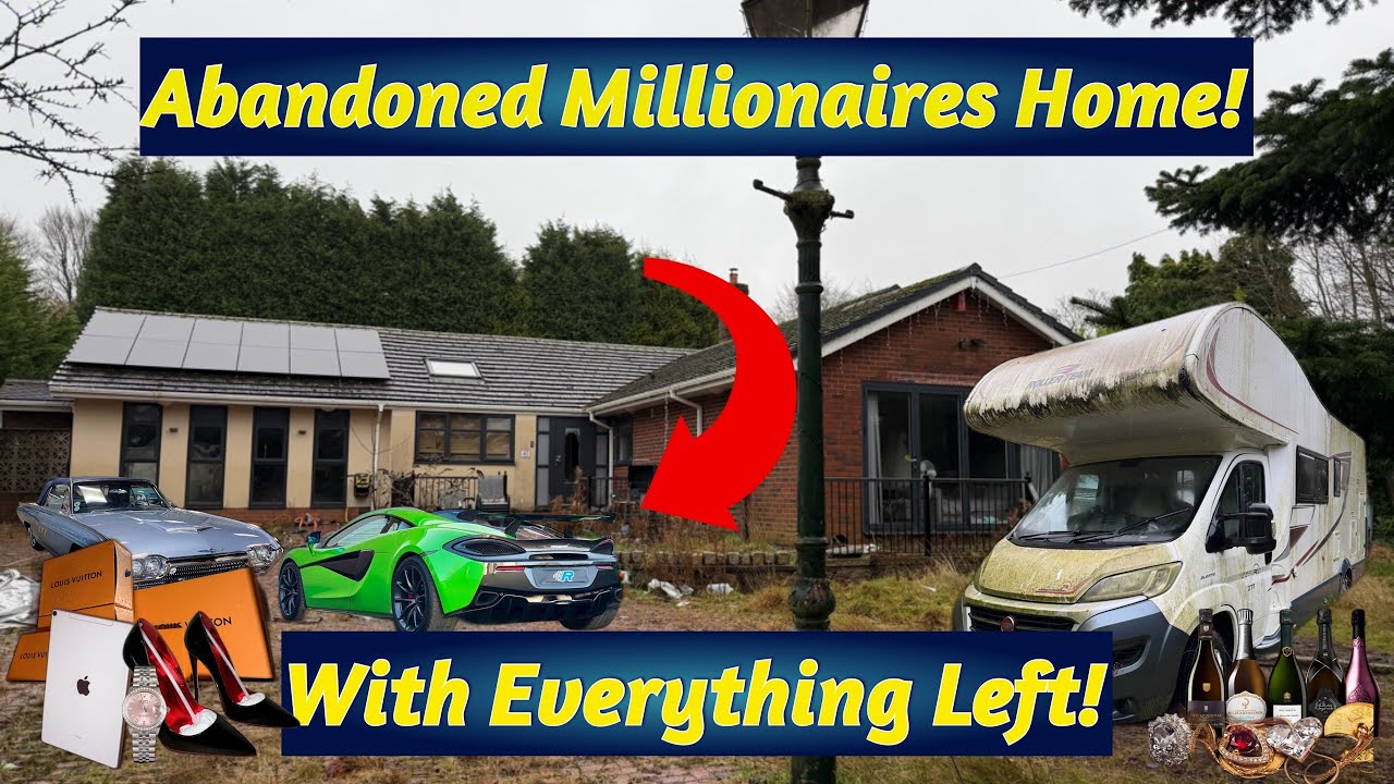 Abandoned Millionaires Home With Everything Left!.. What They Left Will Leave You Speechless!