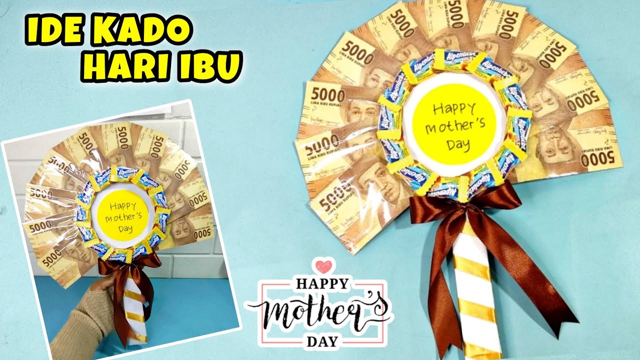 Ide Kado Hari Ibu Mudah Dan Simpel || Kado Spesial Hari Ibu || Buket Uang Bentuk Kipas