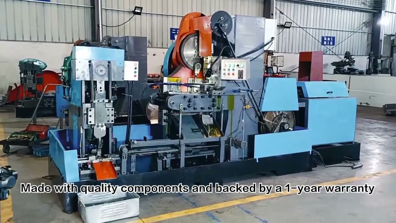 Full automatic U bolt making machine, cutting threading and bending hook bolt production line 🔩🔥