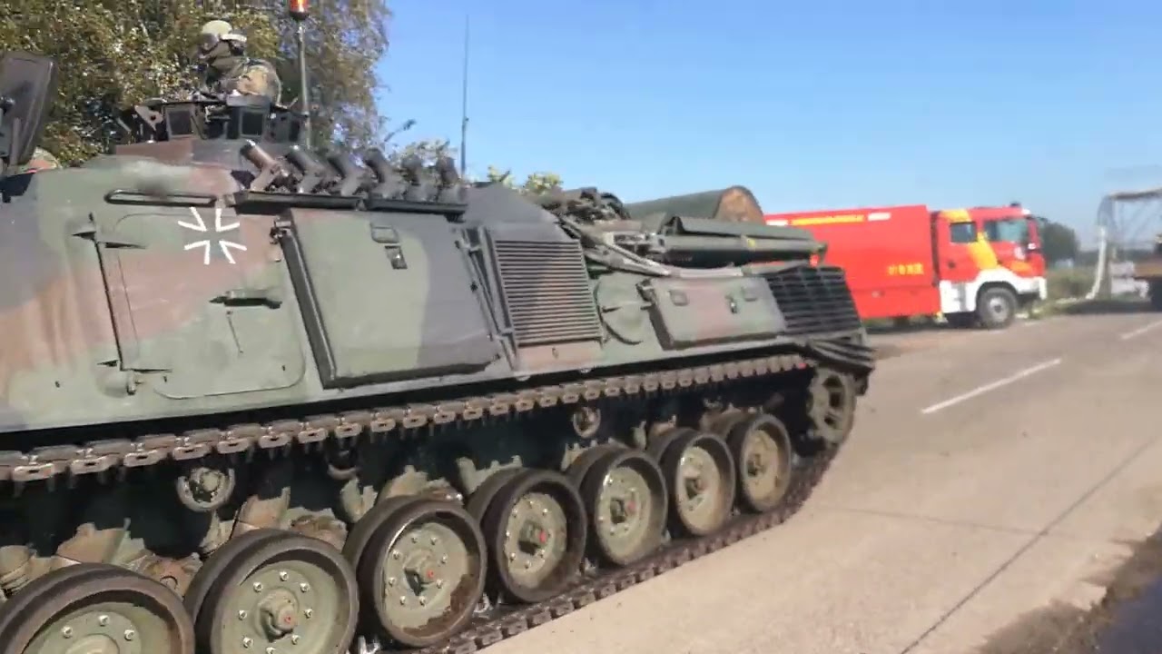 Pionierpanzer Dachs beim Moorbrand 2018 in Meppen