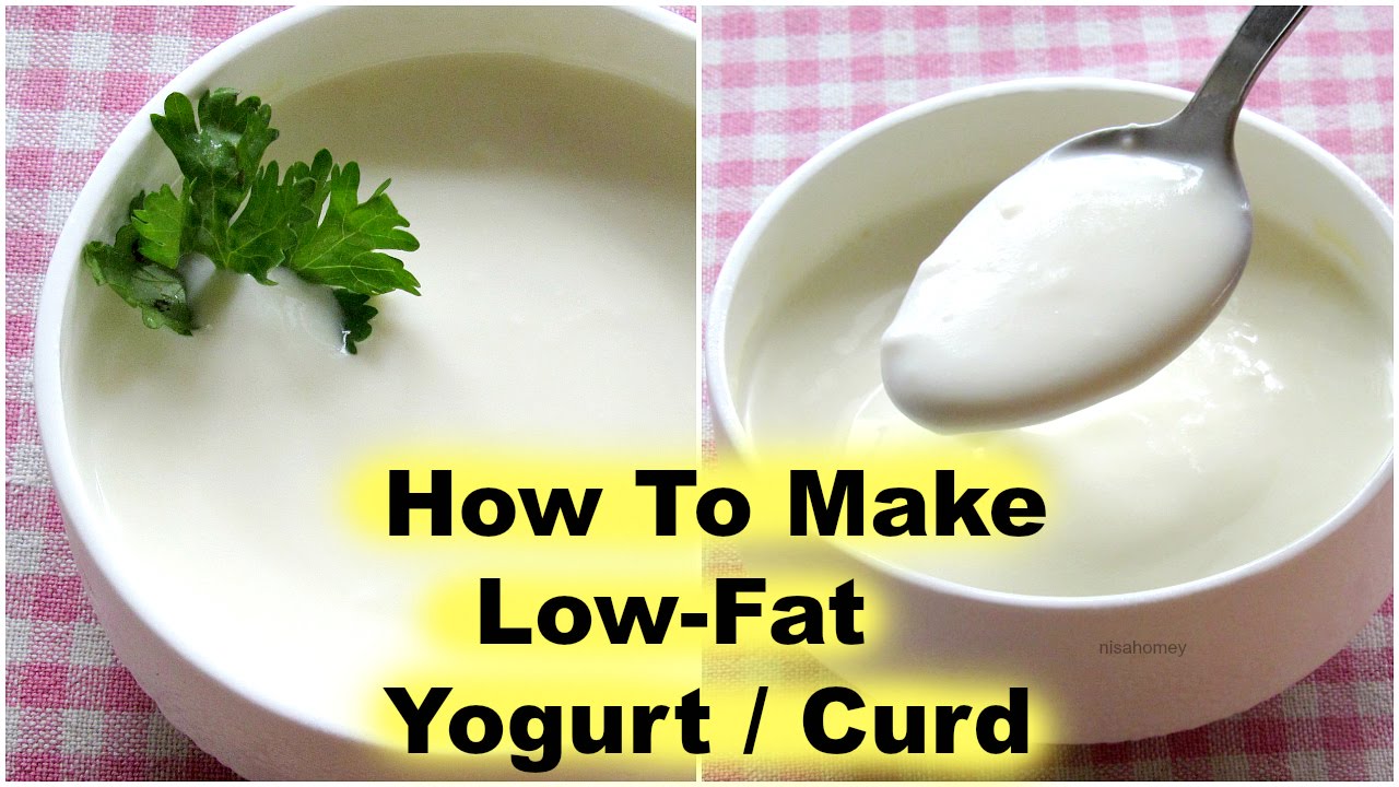 How To Make Low Fat Curd/Yogurt At Home -Homemade Thick Curd/Dahi -Yogurt/Curd For Quick Weight Loss