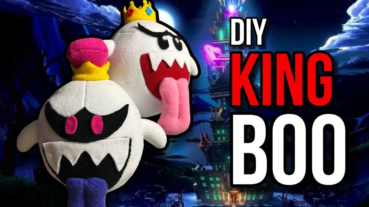 Diy King Boo Plush (Luigi’s Mansion)