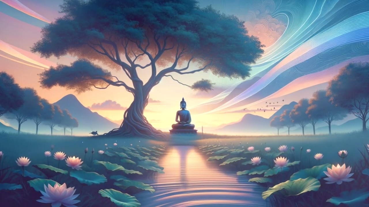 Serenity in Bloom | Buddha's Sunset Garden