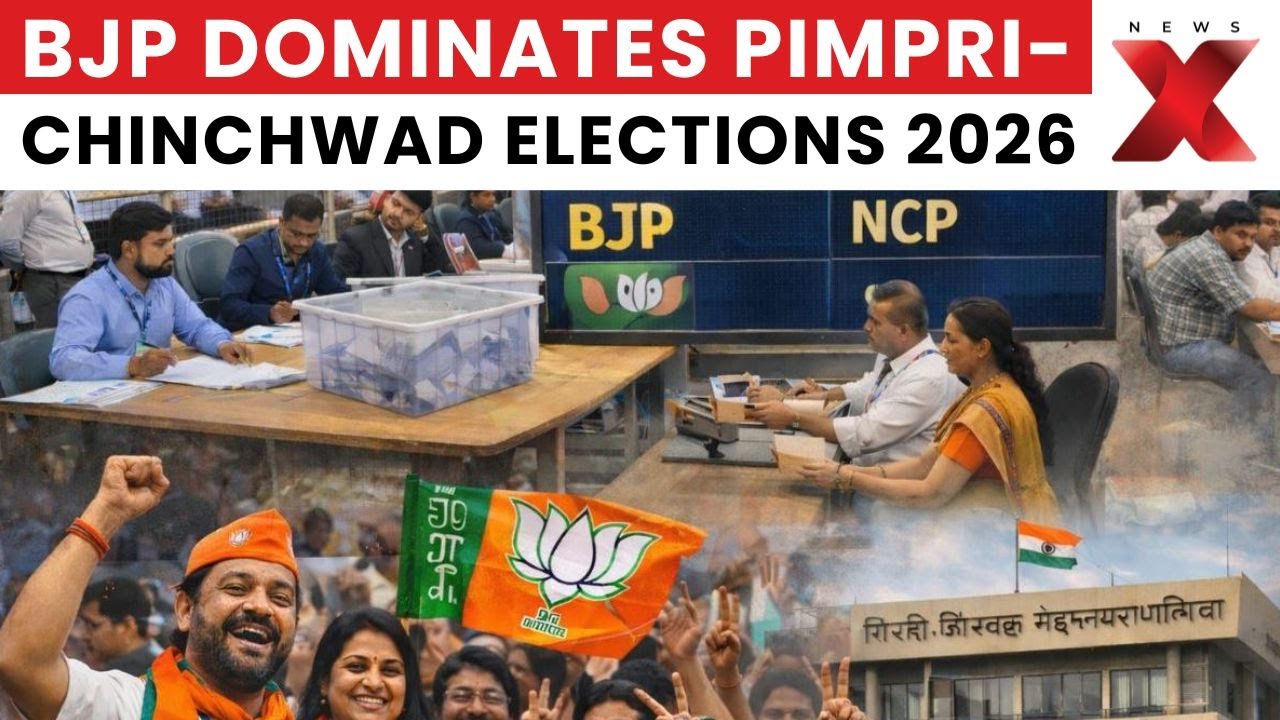 Pimpri-Chinchwad 2026: BJP Leads 77 Seats, NCP Factions & Shiv Sena Updates | NewsX