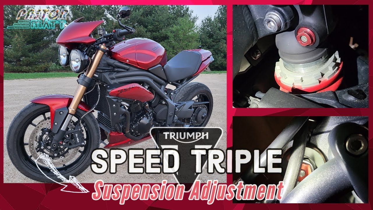 Sport Bike Suspension Adjustments - Quick Tips - Triumph Speed Triple #motomonday