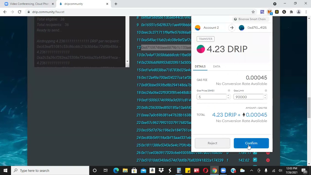 $5,000 DRIP AIRDROP