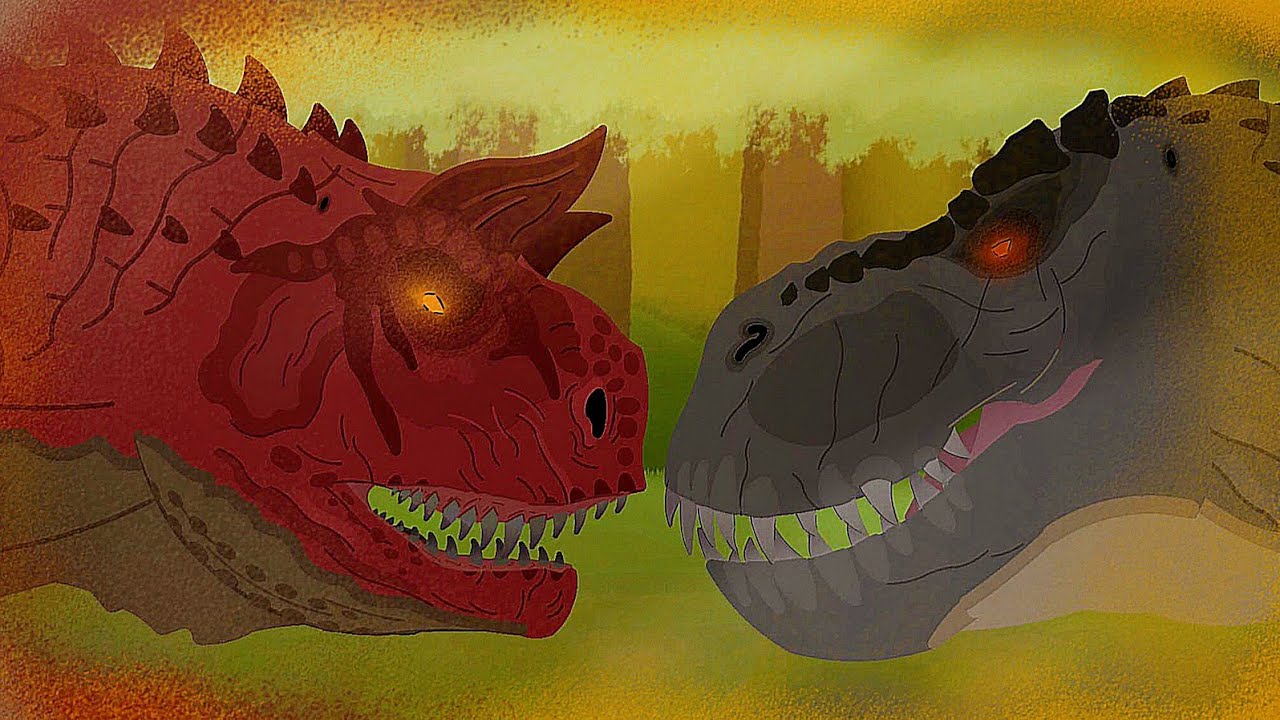 V-REX vs DISNEY CARNOTAURUS | EPIC DINOSAUR BATTLE