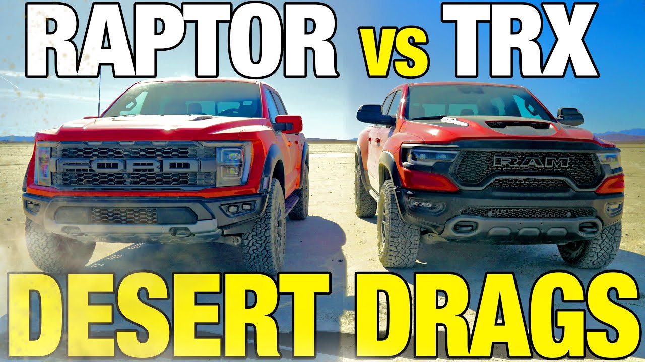 Drag Race in the Dirt! Ram TRX vs. Ford Raptor | 0-60, Horsepower, Off-Roading & More