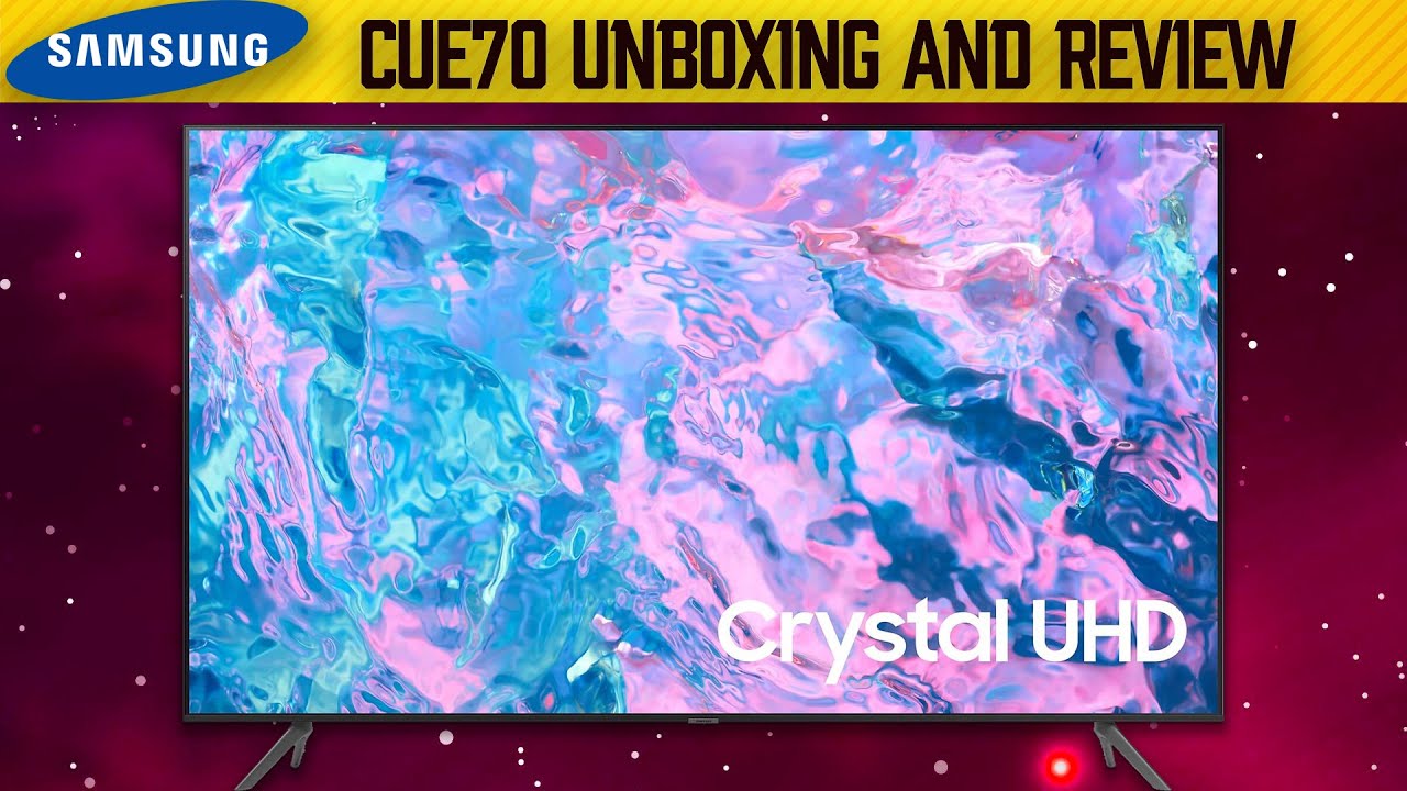 Samsung Crystal Vision TV | Samsung CUE70 Crystal 4K TV Unboxing And Review