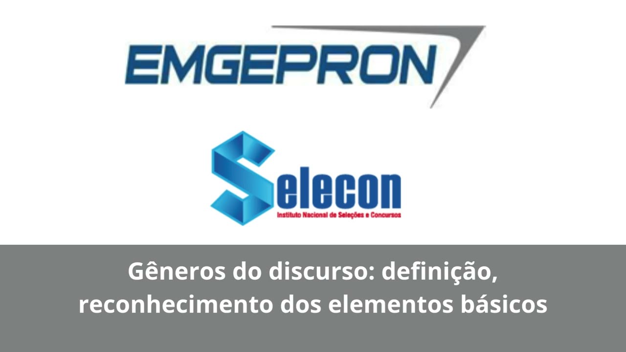 Gêneros do discurso: definição, reconhecimento dos elementos básicos