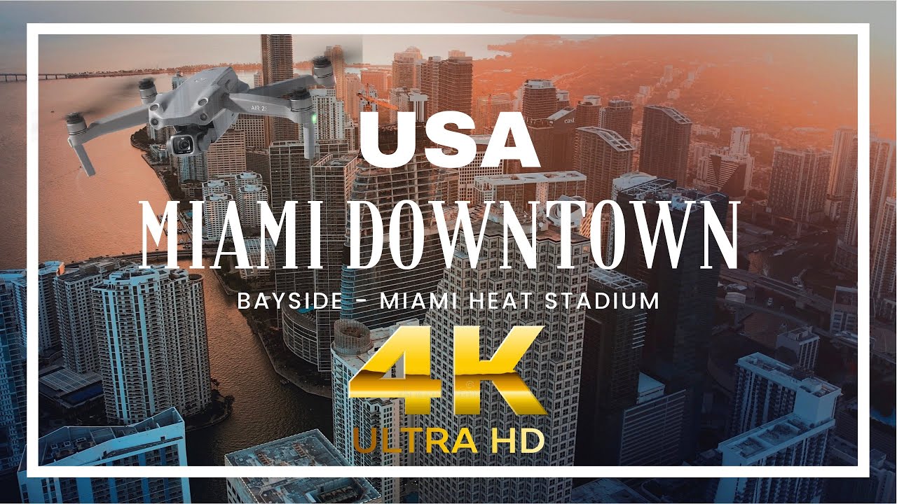 MIAMI DOWNTOWN 4K ULTRA HD DRONE II FLORIDA,USA
