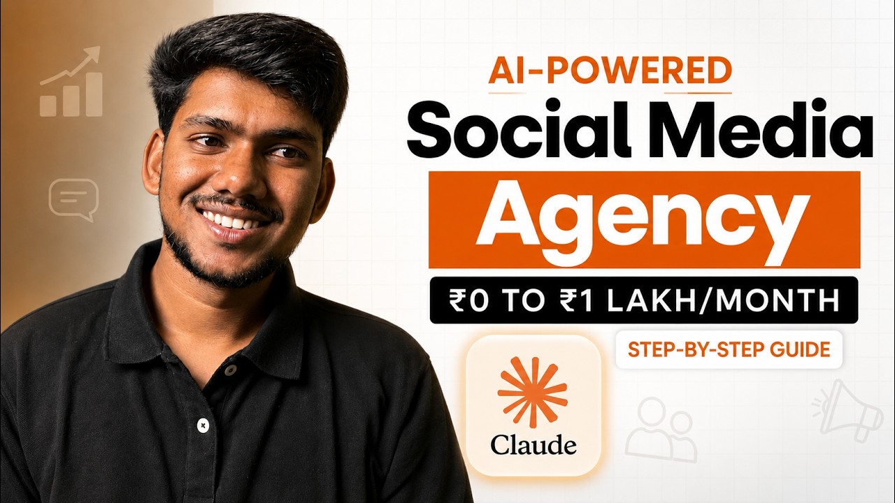 How to Start an AI-Powered Social Media Agency in 2026 &mdash; ₹0 to ₹1 Lakh/Month