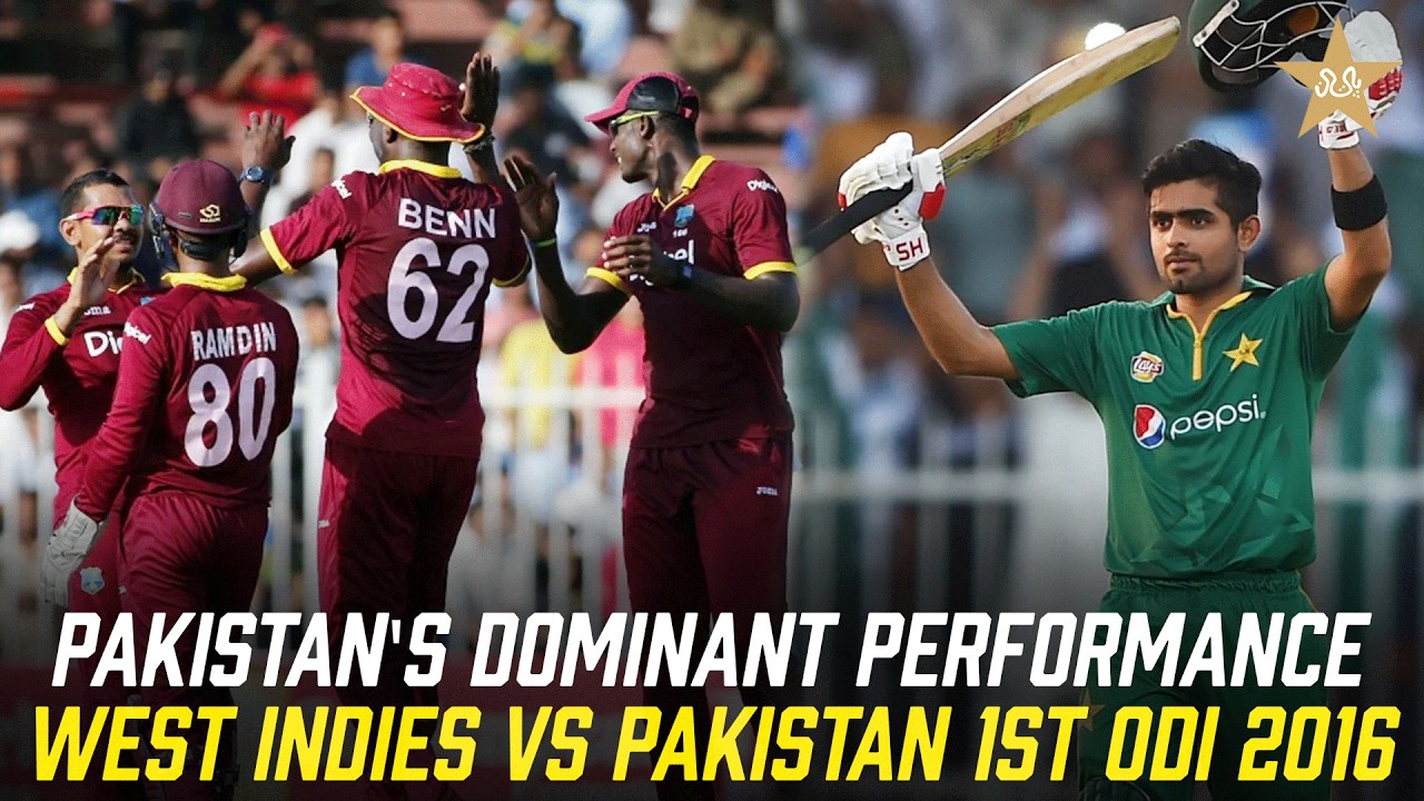 🔴 𝐑𝐄-𝐋𝐈𝐕𝐄 | Pakistan vs West Indies 1st ODI 2016 | Epic Batting & Bowling Show | MR1K