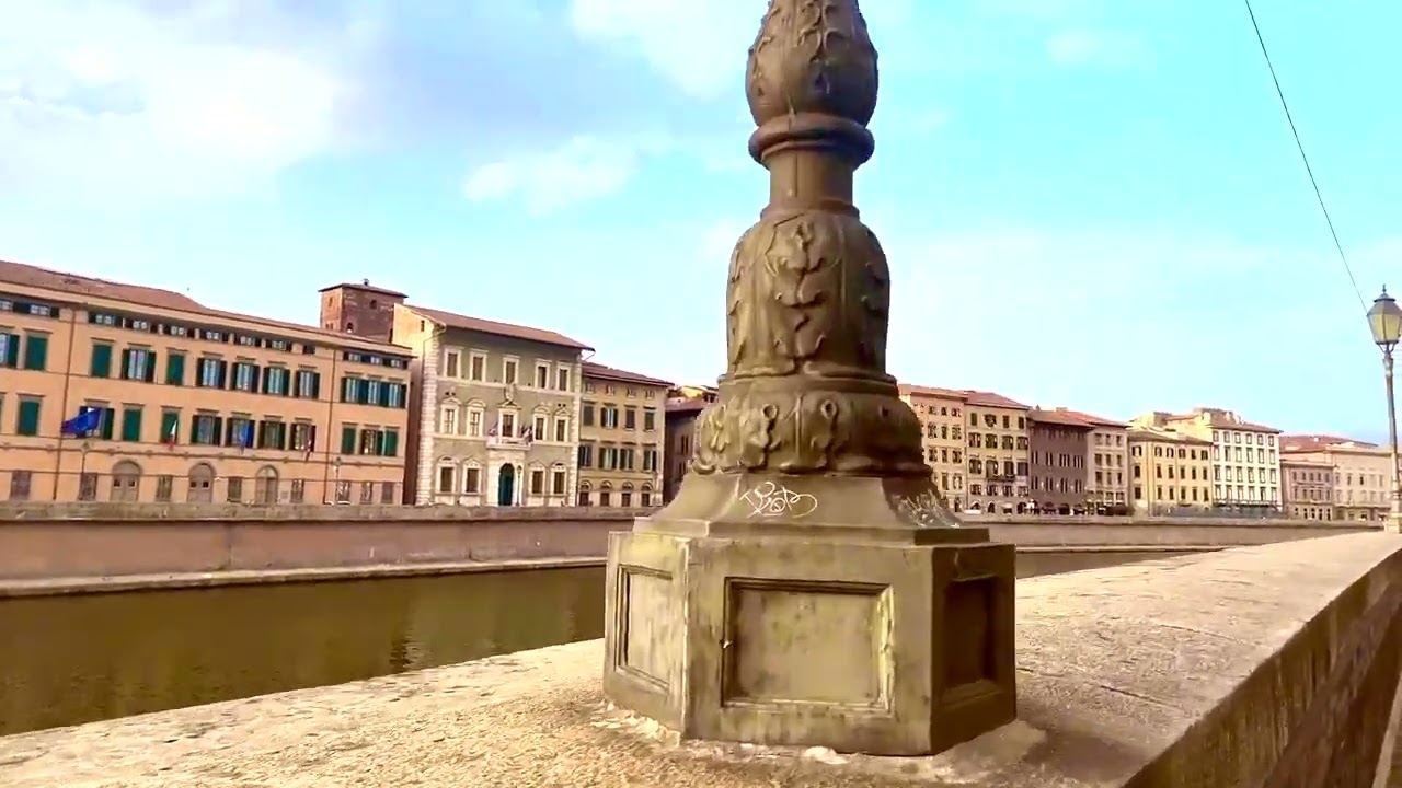Pisa Sunset River Walk, Italy Walking Tour
