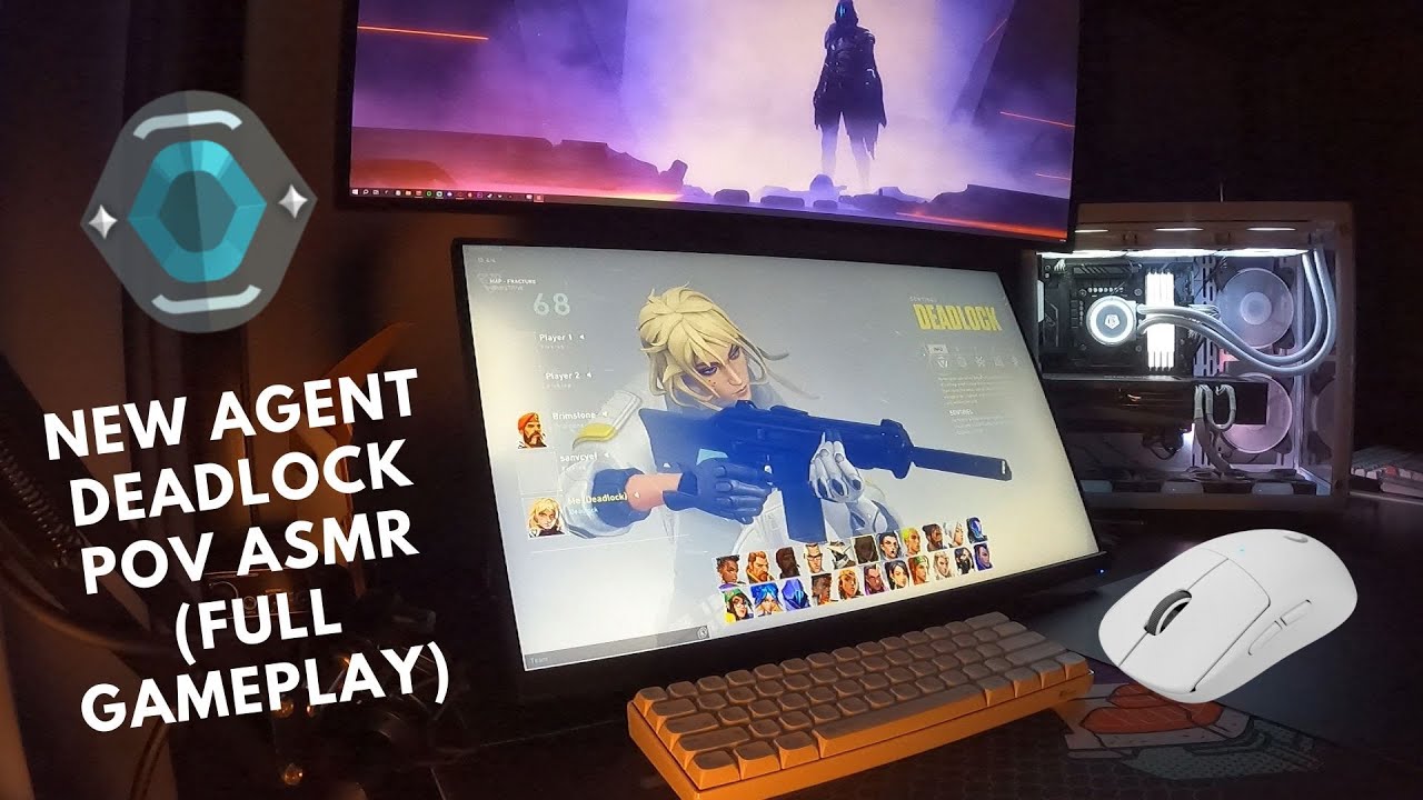 NEW agent DEADLOCK but FULL GAMEPLAY in VALORANT // VALORANT POV ASMR