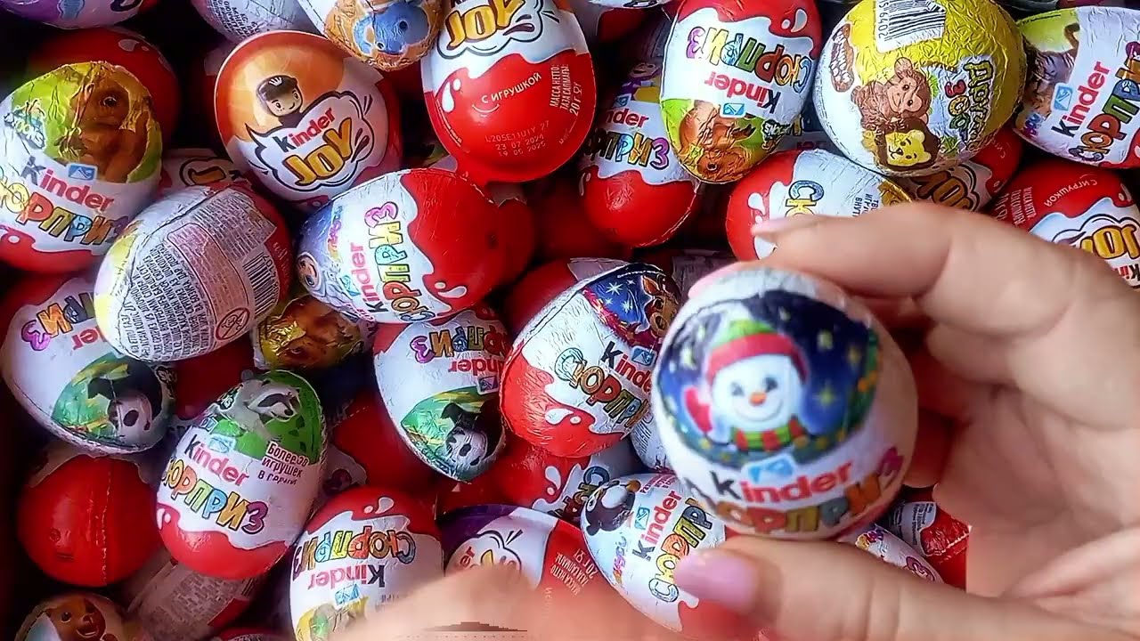 ASMR Chocolate Unboxing | Kinder Surprise Egg Opening 
