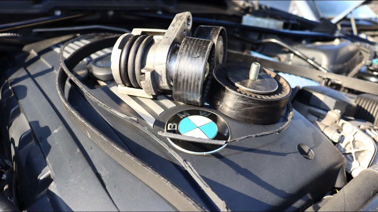 bmw 135i 335i 535i X5 3.5i n54 натяжитель ремня, ролик, обводной ролик, замена ремня ГРМ