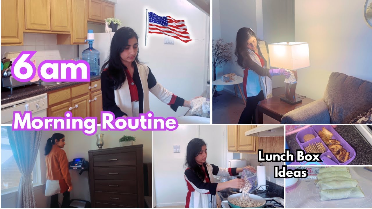 Pakistani  Mom 6am Productive MORNING Routine in America 🇺🇸 | Mom life vlog