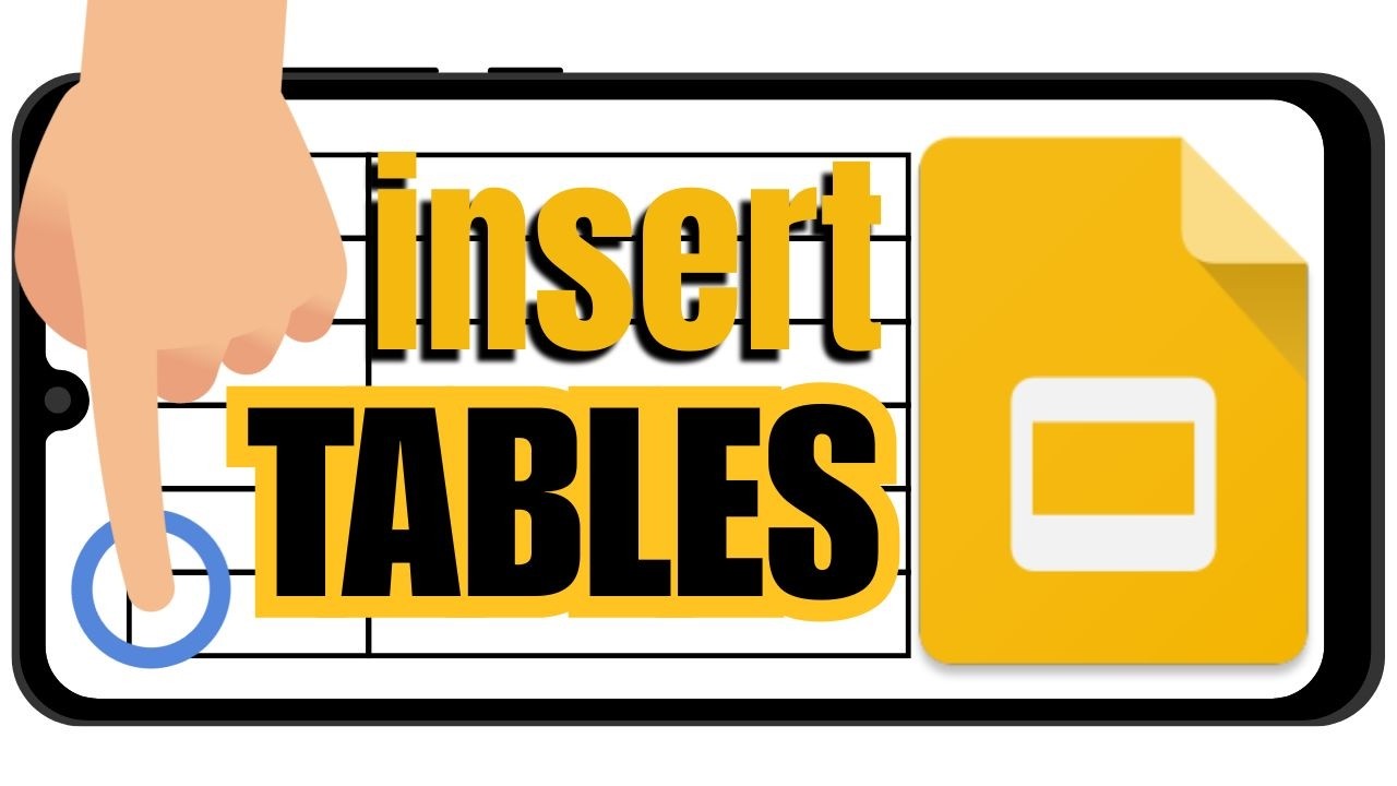 How to Insert Tables in the Google Slides App (Mobile Hack!)