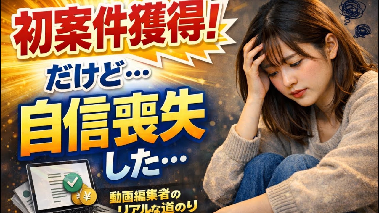 【動画編集】嬉しいはずなのに自信を失いました。