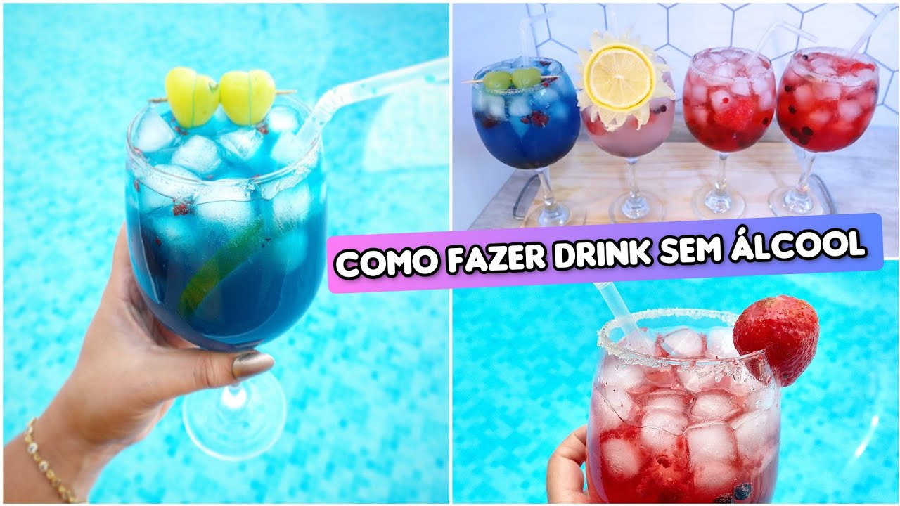 COMO FAZER DRINKS SEM ÁLCOOL EM CASA