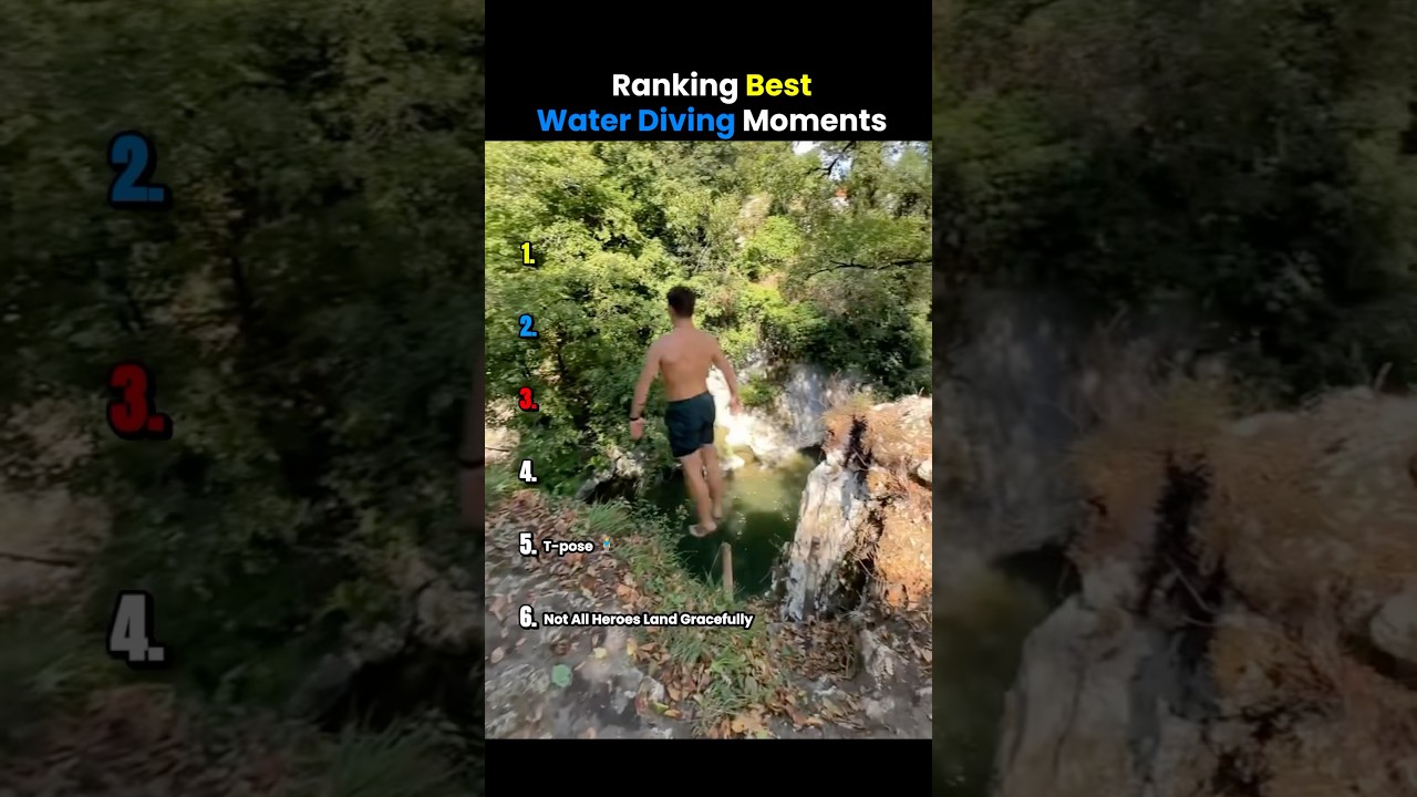 Ranking Best Water Diving Moments 😭