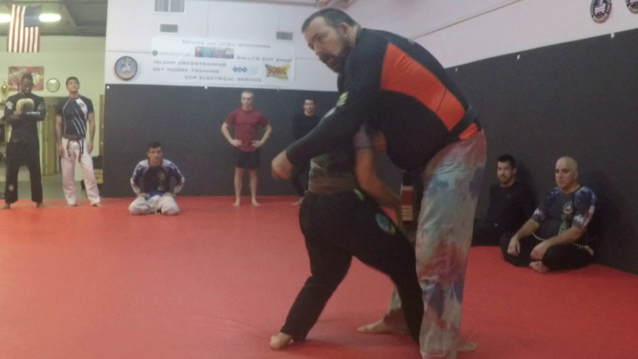 Standing Guillotine Defense Sacrifice Throw