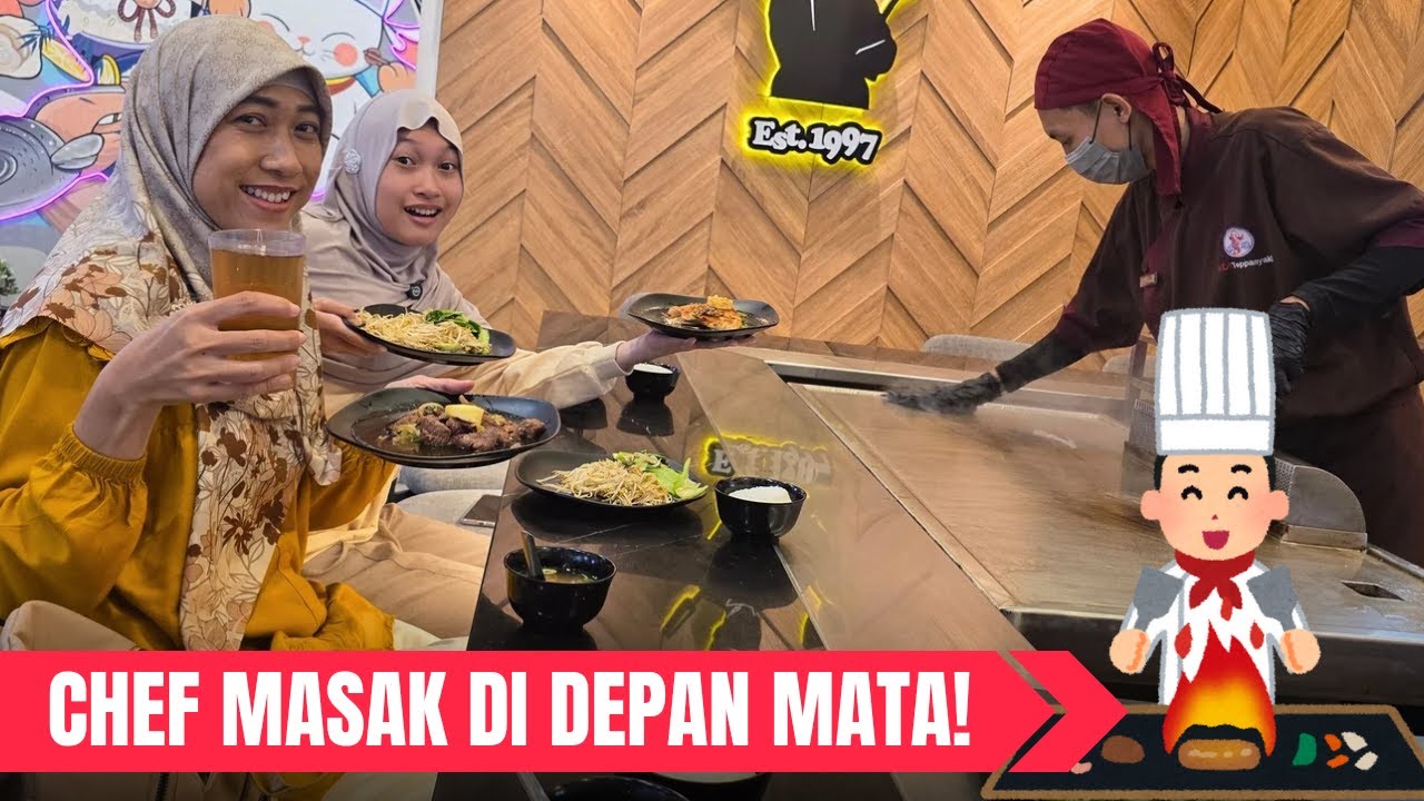 AQILLA Nonton Langsung Chefnya Masak - Makan di Koi Teppanyaki ♥ Aqilla's Diary