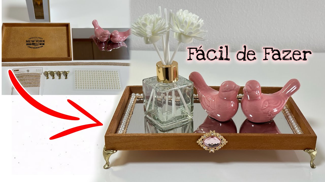 Bandeja / Produção no Passo a Passo #bandeja #decoração #rharalembrancas