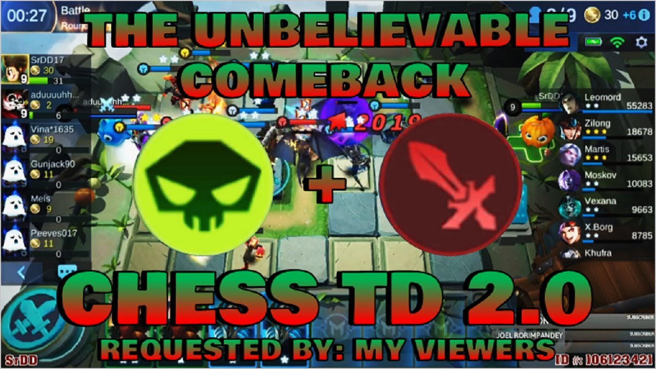 UNDEAD & FIGHTER BUILD - CHESS TD 2.0 GAMEPLAY | Mobile Legends Bang Bang