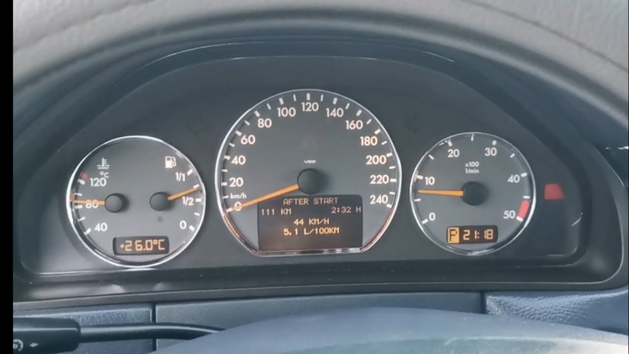 Реальный расход топлива мерседес W210 2.2 cdi АКПП.