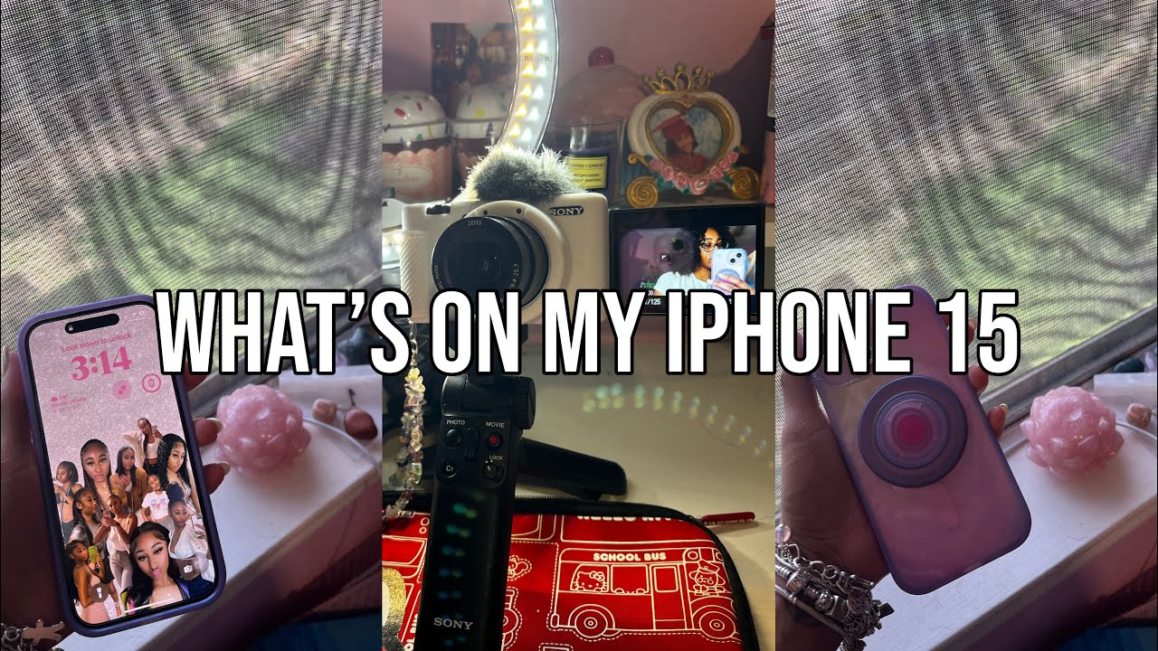 what’s on my iPhone 15 + accessories & camera comparison !