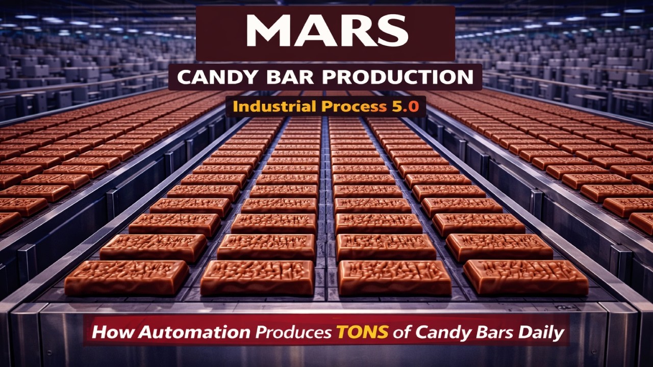 Mars Candy Bar Mass Production Explained | Automated Factory