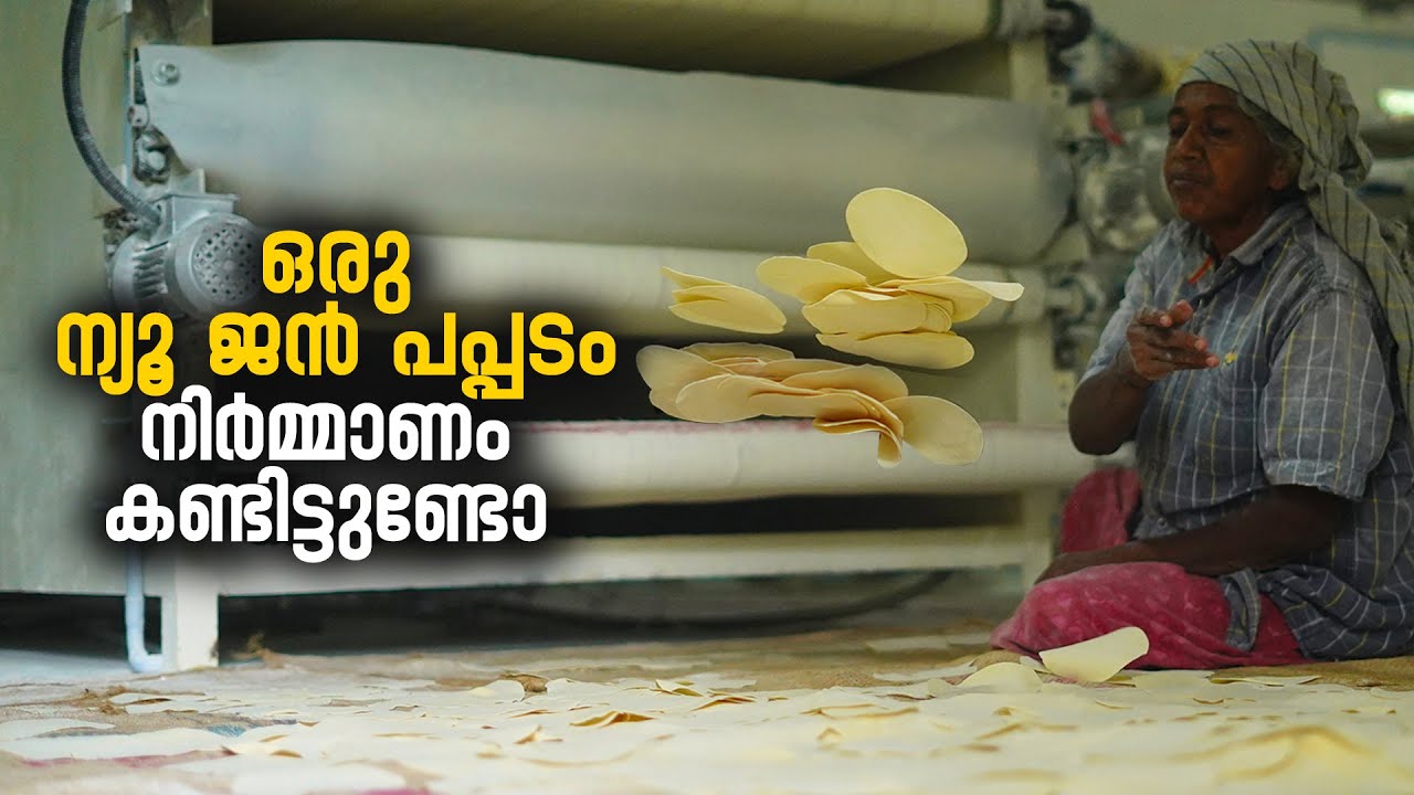 ഒരു ന്യൂ ജൻ പപ്പടം നിർമ്മാണം കണ്ടിട്ടുണ്ടോ | Pappadam Making Machine | Palakkad
