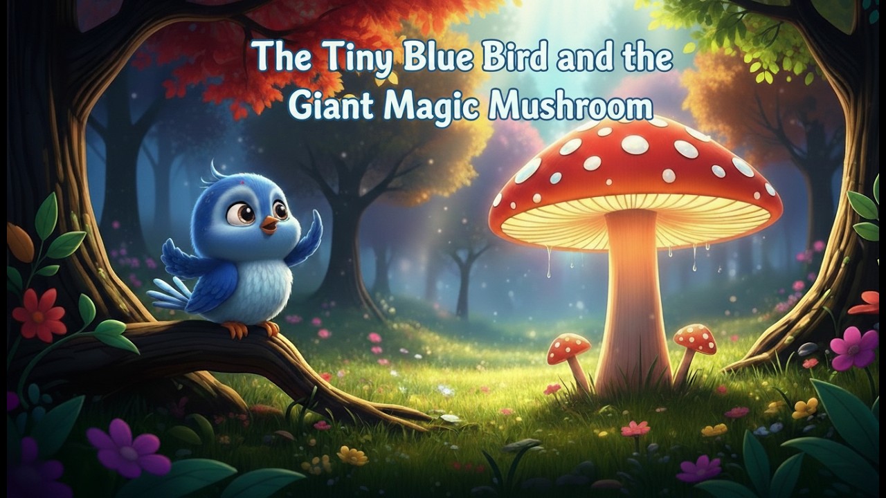 ✨ The Tiny Blue Bird and the Giant Magic Mushroom | Kids Animated Story | Moral Story for Children ✨