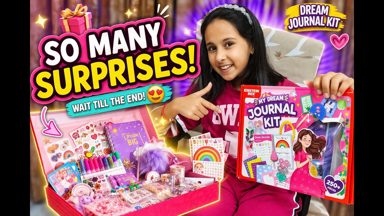 Einstein Box Dream Journal Kit Unboxing 🎁 | DIY Journal Kit for Kids Review & Setup 💖