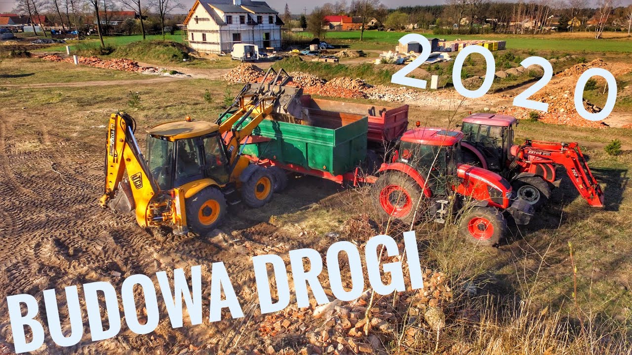 ☆Wiosenne roboty- Budowa drogi☆ ZetorX2, JCB ,Massey Ferguson☆