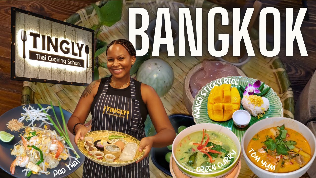 Thai Cooking Class in Bangkok 🇹🇭 Tingly Cooking School