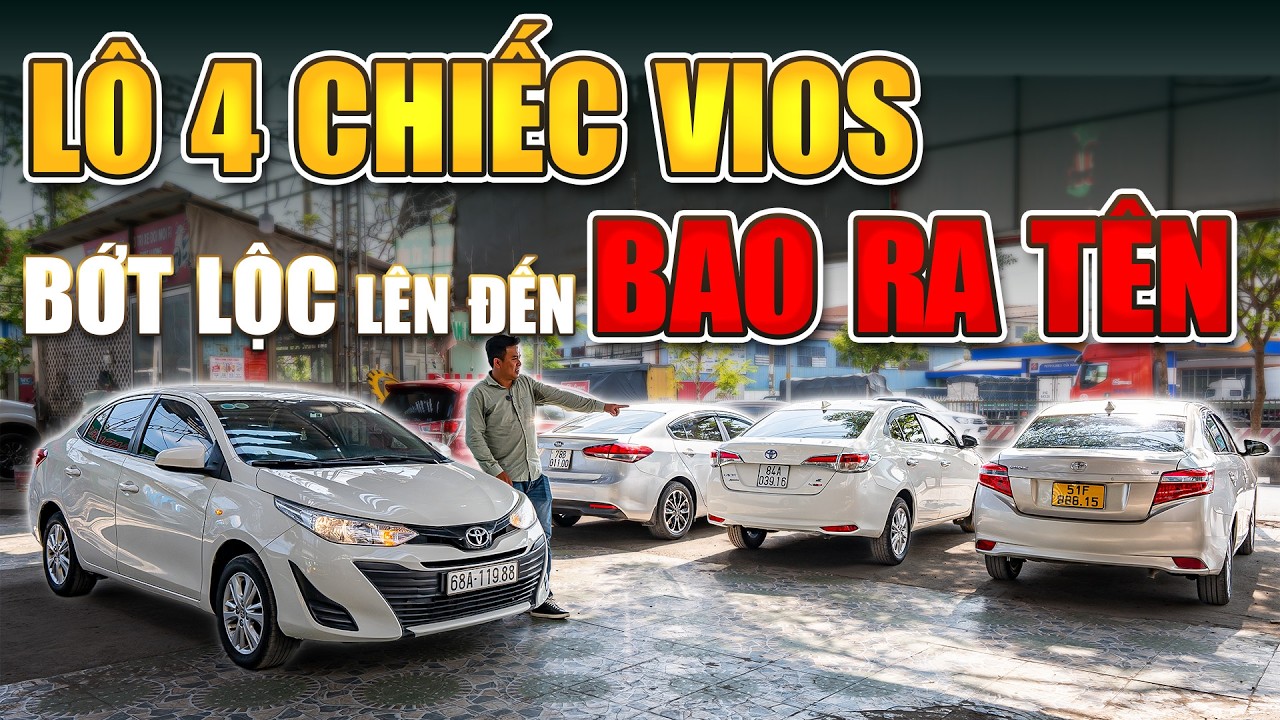 Lô 4 chiếc Vios bớt lộc lên đến 