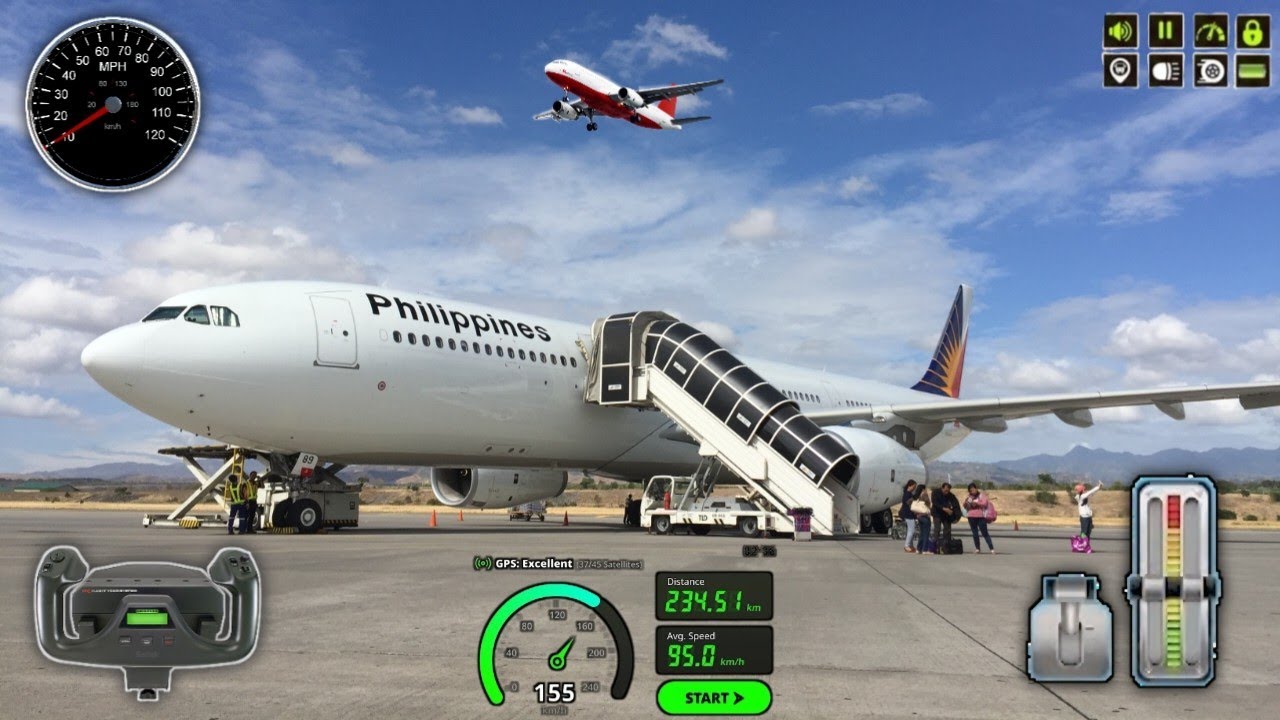 Real Flight Airplane City Pilot Simulator - Plane Boeing Emergency Landing #gameplay #gaming 
