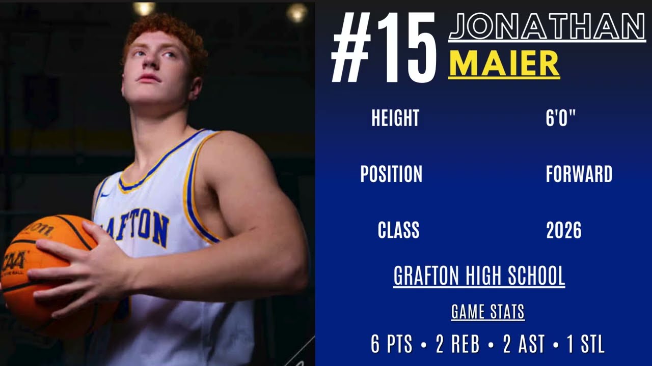 #15 Jonathan Maier Highlights vs Preston 1-16-2026