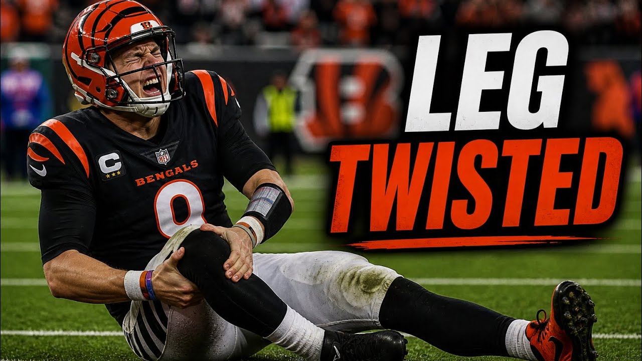 Joe Burrow leg twisted badly (SUPERBOWL)