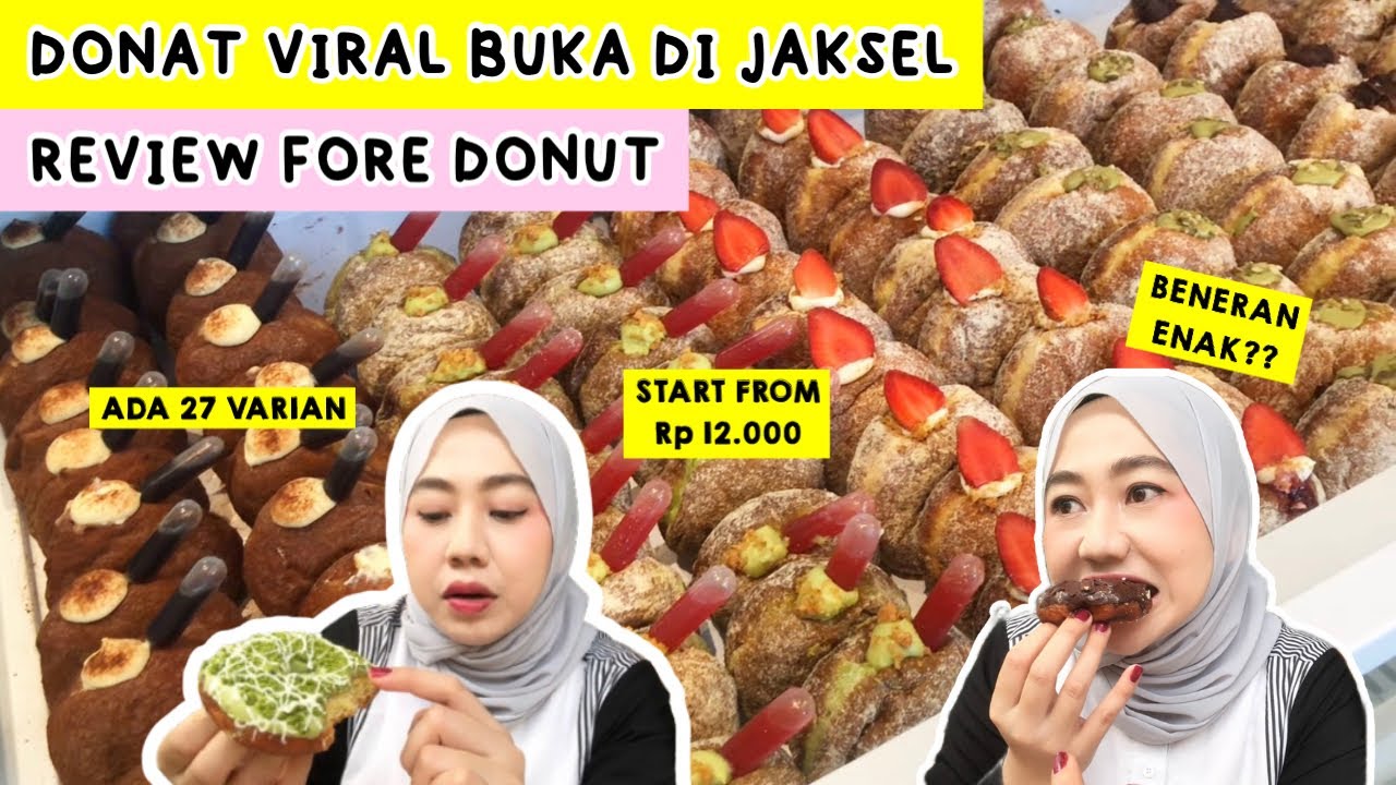 REVIEW FORE DONUT, DONAT VIRAL YANG BARU BUKA DI JAKSEL | NURULNUCAN #kuliner  #donuts #viral