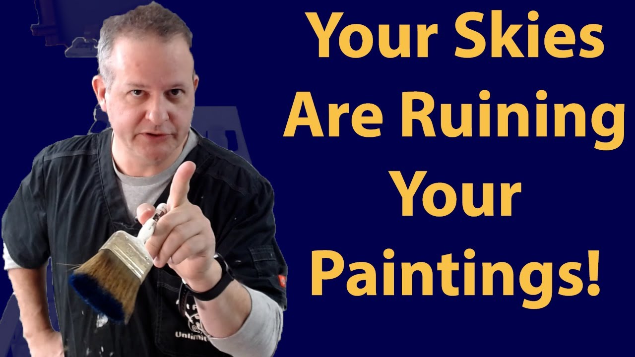 How to paint Bob Ross skies and water correctly!