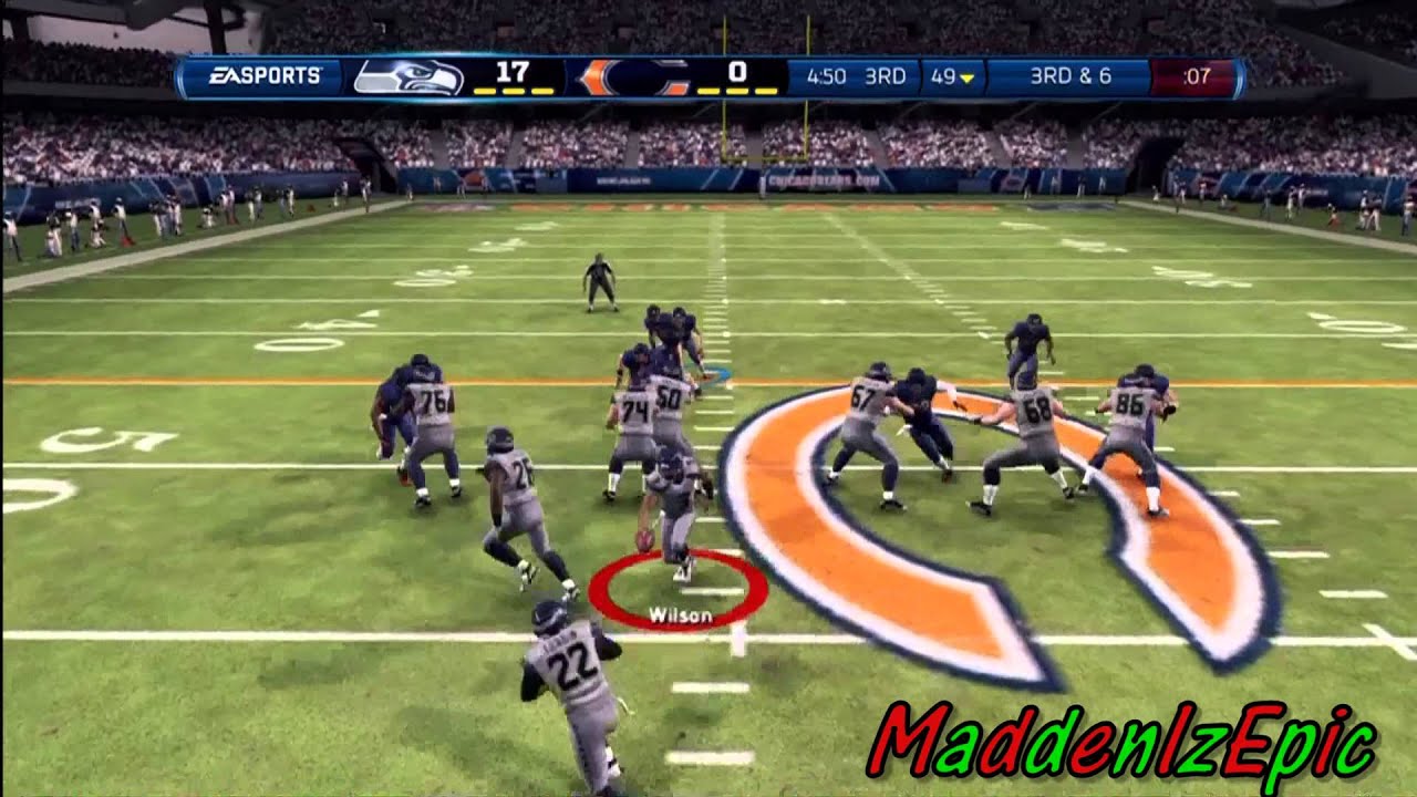 RUSSELL WILSON A MONSTER- Seahawks are LEGIT - Madden 13 - Seahawks vs. Bears
