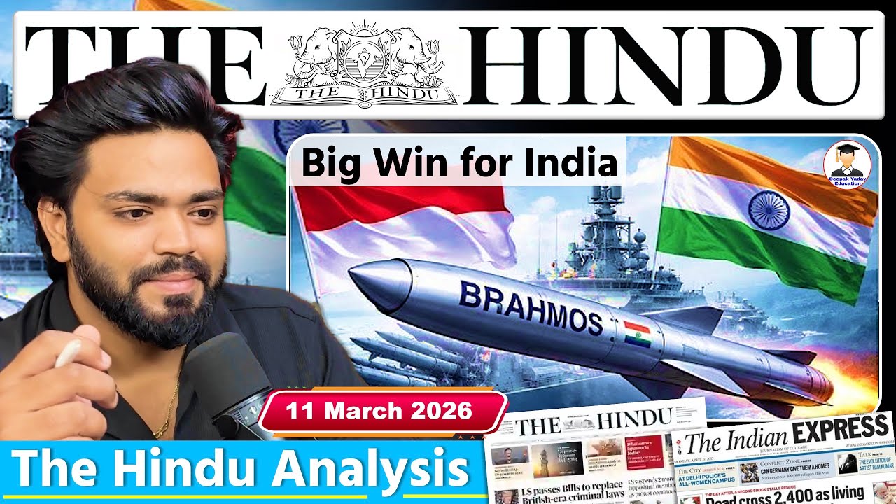 11 March 2026 | The Hindu Newspaper Analysis | 11 March Current Affairs Today | Editorial Analysis
