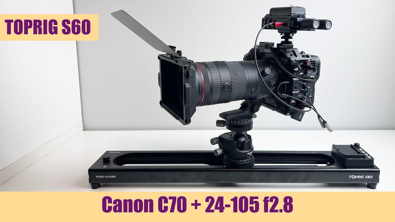 Canon 24-105 2.8 Z & C70 on the TOPRIG S60 Slider