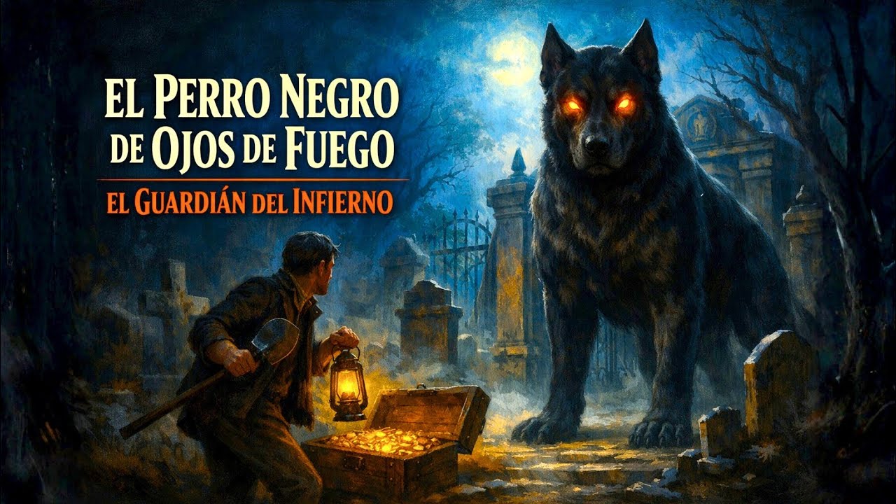 El Perro Negro de Ojos de Fuego: El Guardián del Infierno 